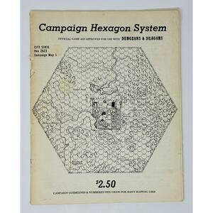 Judges Guild Campaign Hexagon System Dungeons & Dragons 1976 D&D